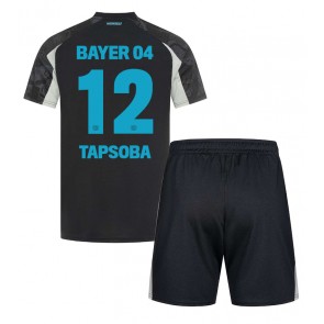 Bayer Leverkusen Edmond Tapsoba #12 Dětské Alternativní dres komplet 2024-25 Krátký Rukáv (+ trenýrky)